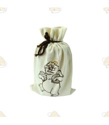 Tasche mit Bär für Honigglas (Baumwolle)