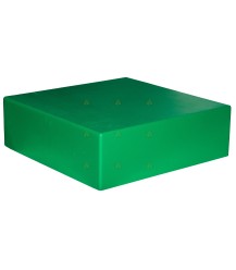 Dachsparbox grün lackiertes Polystyrol