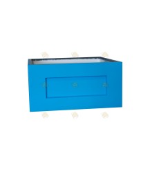 Aufzuchtbox blau lackiertes Polystyrol (ohne zusätzliche Flugöffnungen)