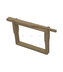 M3 montierte Hoffmann Rähmchen 140 mm koppelbar Kiefer (pro Stück)