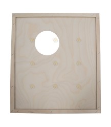 Abdeckplatte aus Holz mit Futterloch 47,2 cm x 42,1 cm