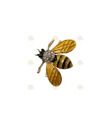 Brosche - gelbe Biene