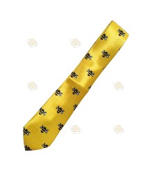 Gelbe Krawatte mit Bienen