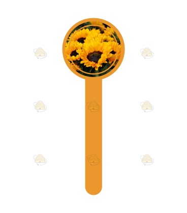 Gewährverschluss Sonnenblume orange