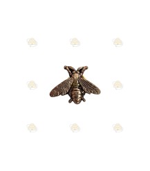 Brosche - bronzefarbige Biene