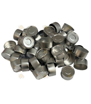 Waxinelicht bakjes aluminium - 100 stuks (39 x 19h)