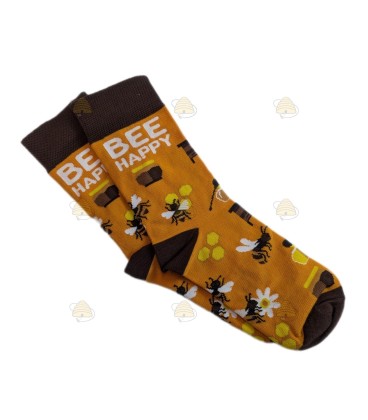 Bienensocken lang - Happy Bee / Bienenstock