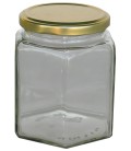 Honiggläser, Honigeimer, Flaschen und Deckel
