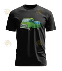 T-shirt ZUK truck met bijenkasten zwart T-shirt ZUK truck met bijenkasten zwart