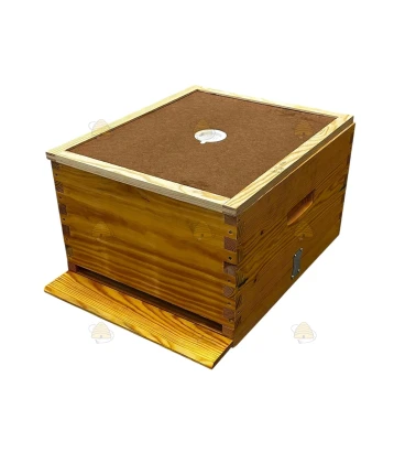 Langstroth US enkelwandige bijenkast (1BK) - geïmpregneerd Langstroth US enkelwandige bijenkast (1BK) - geïmpregneerd