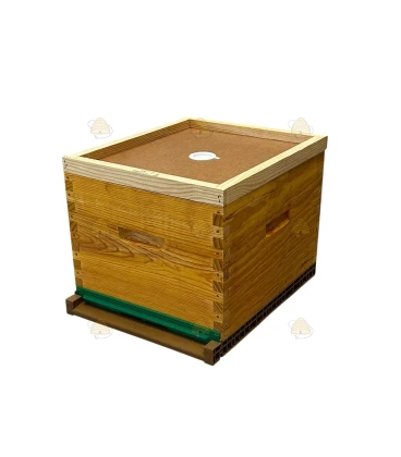 Langstroth US enkelwandige bijenkast (1BK) - geïmpregneerd & Nicot bodem Langstroth US enkelwandige bijenkast (1BK) - geïmpregneerd & Nicot bodem