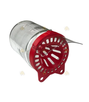 Glasgefäß mit Hornissenfalle gelb liegend - BeeFun®