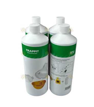 4 flessen Trappit lokmiddel voor Wespen en Aziatische hoornaars (1L) 4 flessen Trappit lokmiddel voor Wespen en Aziatische hoornaars (1L)