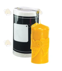 Breite Kerze mit Herzchen - Gießform