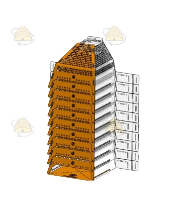 Aziatische hoornaar bijenkast beschermkooi inclusief val