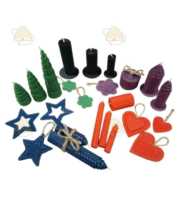 Creatief pakket - Kleurrijk kaarsenrollen