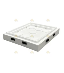 Polystyrol Dadant Blatt Zwischenboden weiß für 12 Rähmchen