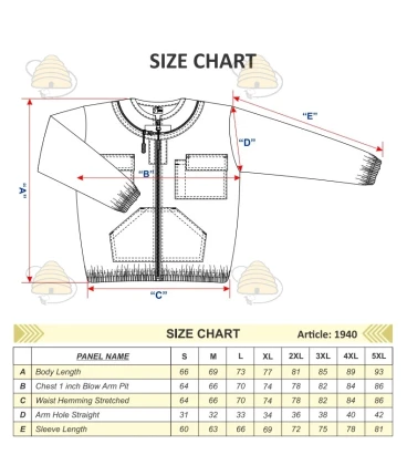 Imkerjacke weiß Deluxe runder Hut - BeeFun®