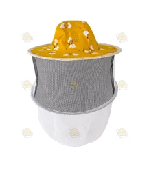 Imkerhut für Kinder – Gelb mit Bienen