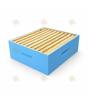 Dadant Blatt honingkamer - blauw geverfd (excl ramen)