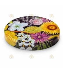 Blumen 63 mm TO Deckel - 60 Stück