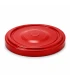 Rot 63 mm TO Deckel (Klickknopf / RSB) - 20 Stück