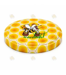 Cartoon Biene 63 mm TO Deckel - 20 Stück