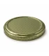 Wabenmotiv goldfarbig ohne Biene 82 mm TO Deckel - 12 Stück