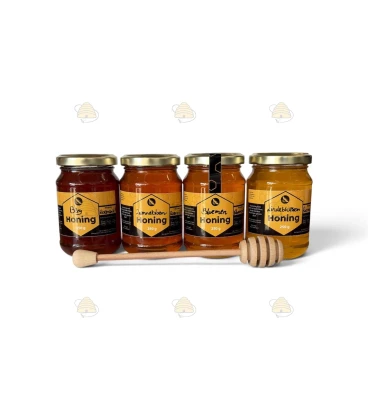 Blüte & Berg Honig-Probierset – 4 verschiedene Honigsorten