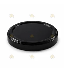 Schwarz glänzend 82 mm TO Deckel - 12 Stück