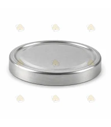 Silberfarbig 82 mm TO Deckel - 12 Stück