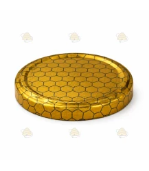 Wabenmotiv intensiv gold 82 mm TO Deckel - 12 Stück