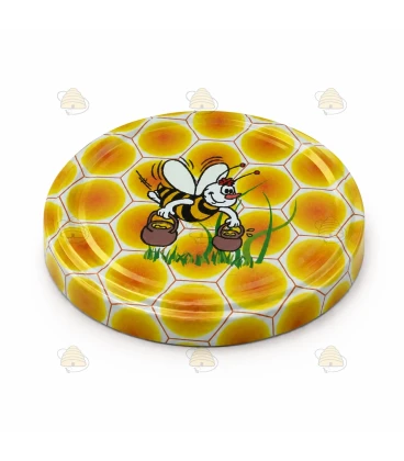 Cartoon Biene 82 mm TO Deckel - 12 Stück