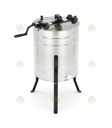 500 mm 4 Waben Honigschleuder mit schwarzen Füßen