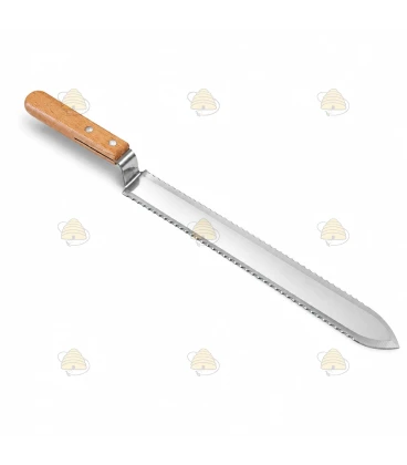 Entdecklungsmesser aus Holz mit beidseitigem Wellenschliff