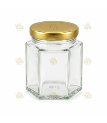 Sechseckglas 45 ml / 50 g mit Deckel