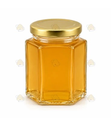 Sechseckglas 45 ml / 50 g mit Deckel