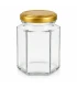 Sechseckglas 116 ml / 140 g mit Deckel