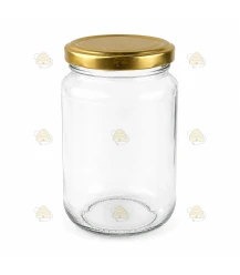 Rundglas 375 ml / 450 g mit Deckel (TO 63 mm)
