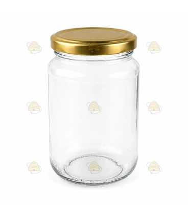 Rundglas 375 ml / 450 g mit Deckel (TO 63 mm)