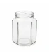 Sechseckglas 278 ml / 350 g ohne Deckel