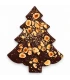 Pure honingchocolade kerstboom met hazelnoten - 85 gram