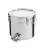 Abfüllkübel 25 kg mit Klemmen - Premium