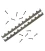 Abstandsleisten-Set für Styropor-Spaarkast BeeFun® – 11 Rähmchen 39,9 cm Aluminium