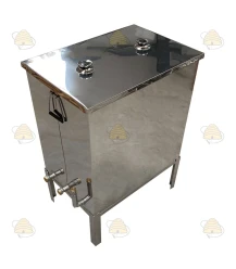 Dampfwachsschmelzer rechteckig aus Edelstahl