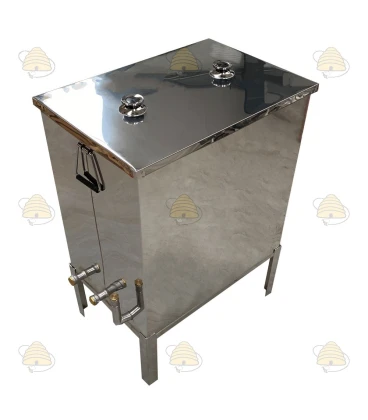 Dampfwachsschmelzer rechteckig aus Edelstahl