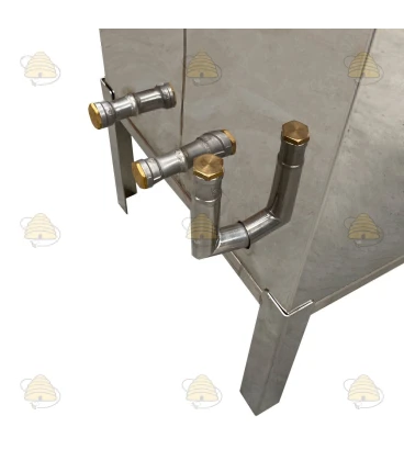 Dampfwachsschmelzer rechteckig aus Edelstahl