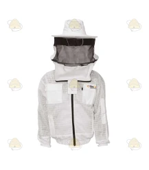 Imkerjacke AirFree weiß runder Hut - BeeFun®