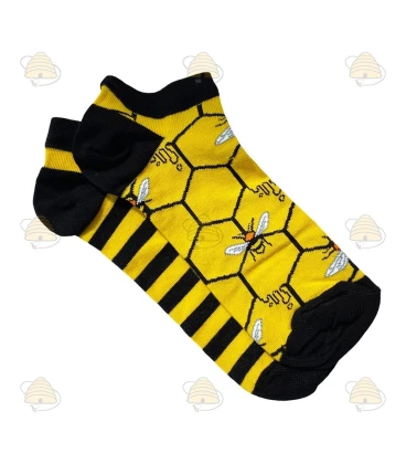 Bienensocken kurz - Honigwabe