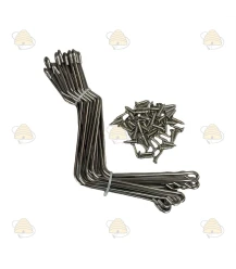 Beutenverbindungsklammern / Verschlusshaken Edelstahl - 20 Stück